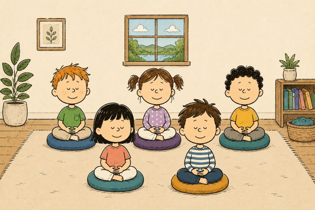 young meditators