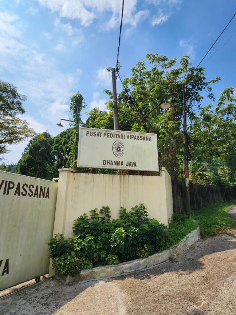 Front Gate Dhamma Java Vipassana Meditation Centre Bogor Indonesia