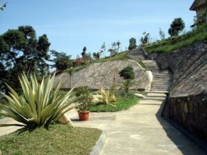 Dhamma Java Vipassana Meditation Center Bogor Indonesia walking area garden