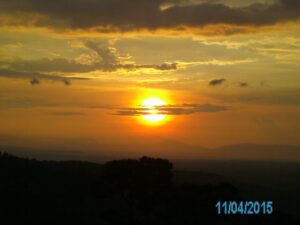 Sunset at Dhamma Java Vipassana Meditation Center Bogor Indonesia
