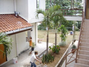 Dhamma Java Vipassana Meditation Centre Bogor Indonesia Staircase to Meditation cells